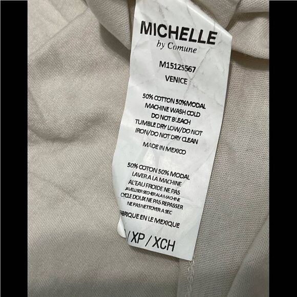 Michelle By Comune Zodiac Gemini Short Sleeve T-Shirt Tee Shirt Clay‎ Cream XS - Picture 9 of 11